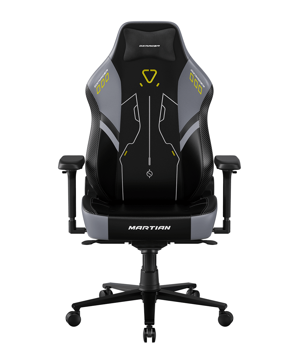 Кресло DXRACER серии MARTIAN PRO, арт.XLMT24LTA/ PIONEERMECH.NG, размер XL (экокожа, черный/серый, электроприводы, вентиляция, подогрев, массаж)